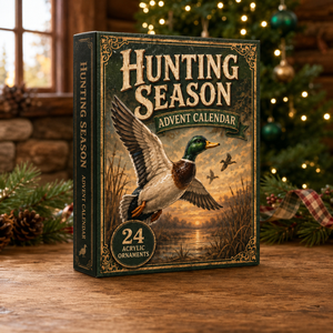 Duck Hunting Season Advent Calendar 2026 - 24-Day Festive Countdown, Acrylic Charms Blind Box - Gift For Hunting Lovers 58e34618-f049-4484-a031-c76422afd9bd-hunting-season-box.png