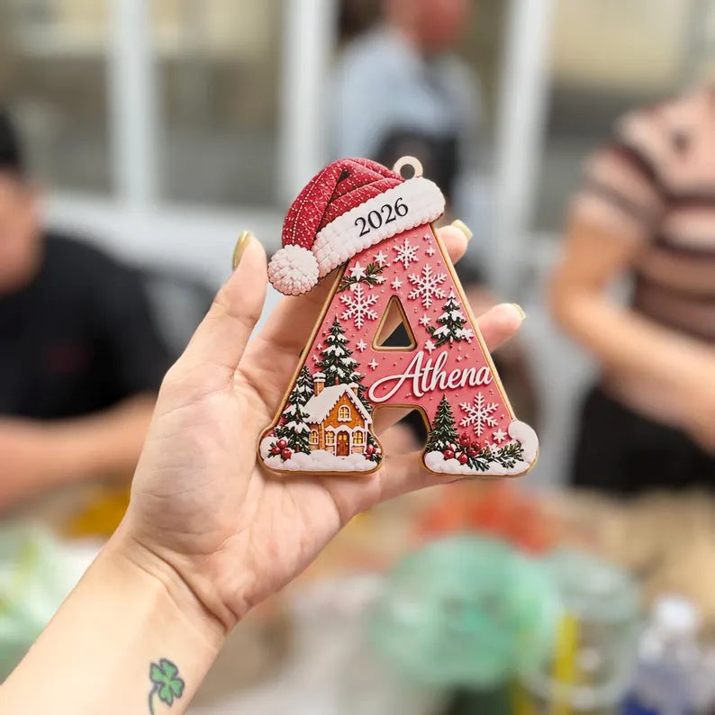 Personalized Initial Wooden Ornament, Custom Name Letter with Santa Hat, Christmas Tree Decor, Kids Gift, Family Holiday Keepsake 590fe024-cb2f-41bd-9dad-da3fab20d932-gjtyy-4-.webp