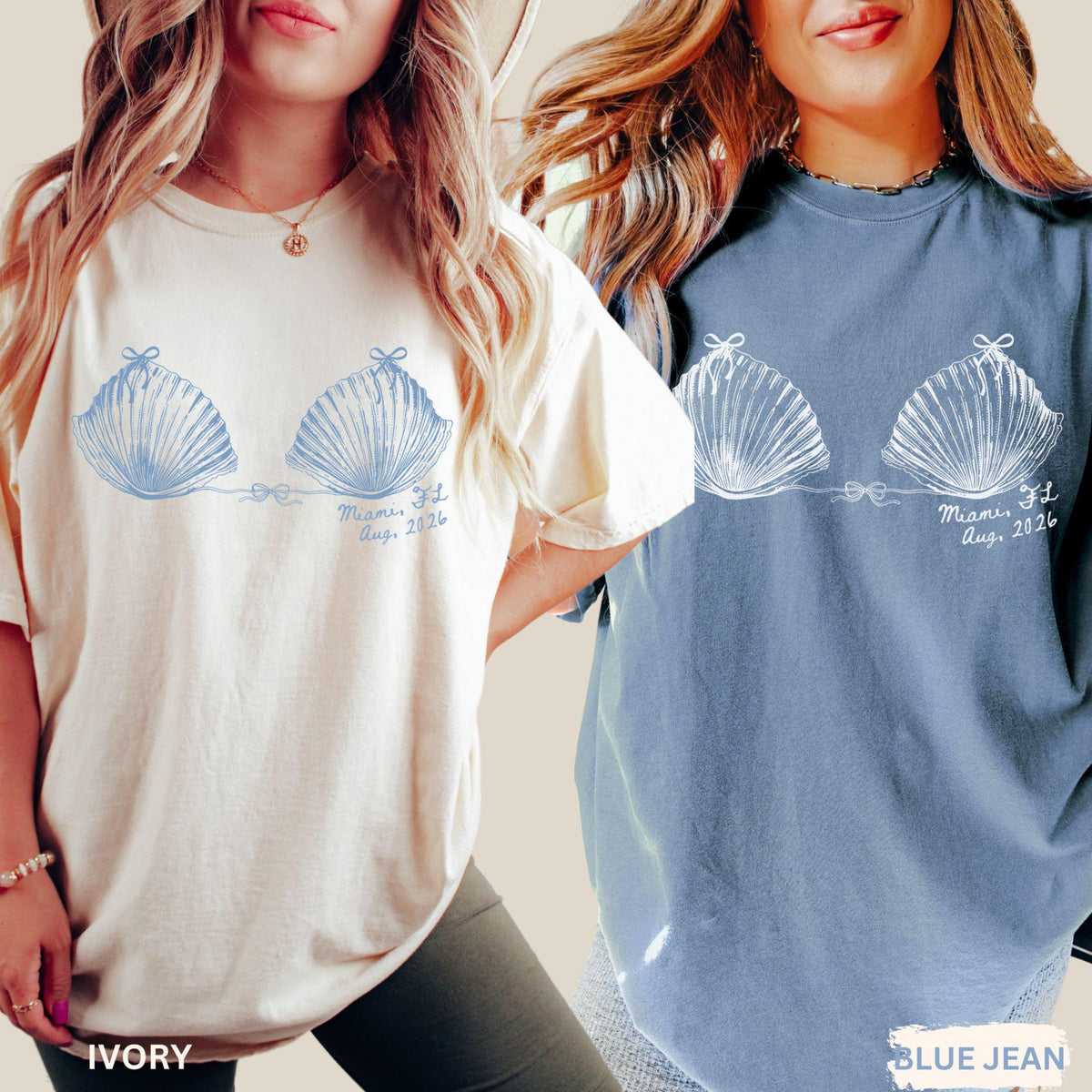 Custom Seashell Comfort Colors Shirt, 90s Retro Shell Bach Bikini Tee, Coastal Beach Bachelorette Party, Last Toast, Bra Bach Bridal TShirt 5928e191-fd00-4ae9-b334-d18836374c1f-banner-8.jpg