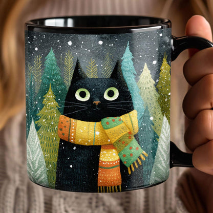 Black Cat Holiday Coffee Cup, Christmas Tree Cat Lover Gift, Black Ceramic Mug, Morning Coffee cup, Christmas Cat Mug, Winter Cat Tea Cup 59360fe5-8bb2-443e-afb4-1e67244bbd02-1.jpg