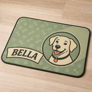 Personalized Pet Feeding Placemat – Retro Bones Badge - Personalized Placemat 59400187-5aaf-460d-90d2-31245eac1624.jpg