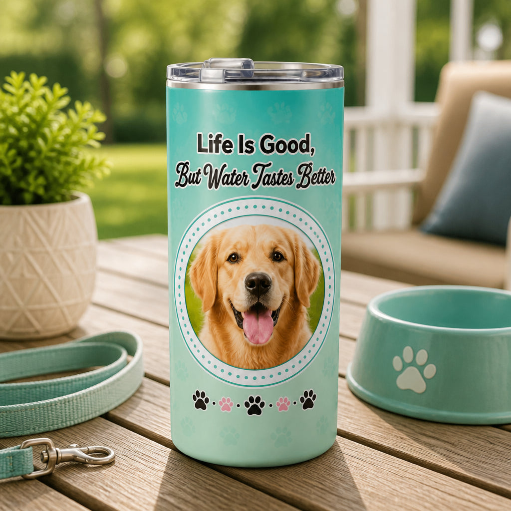 Pet Photo Tumbler — Life Is Good, But Water Tastes Better - Personalized Tumbler 5943ee25-e4e9-48e6-b0a9-130bff279979.jpg
