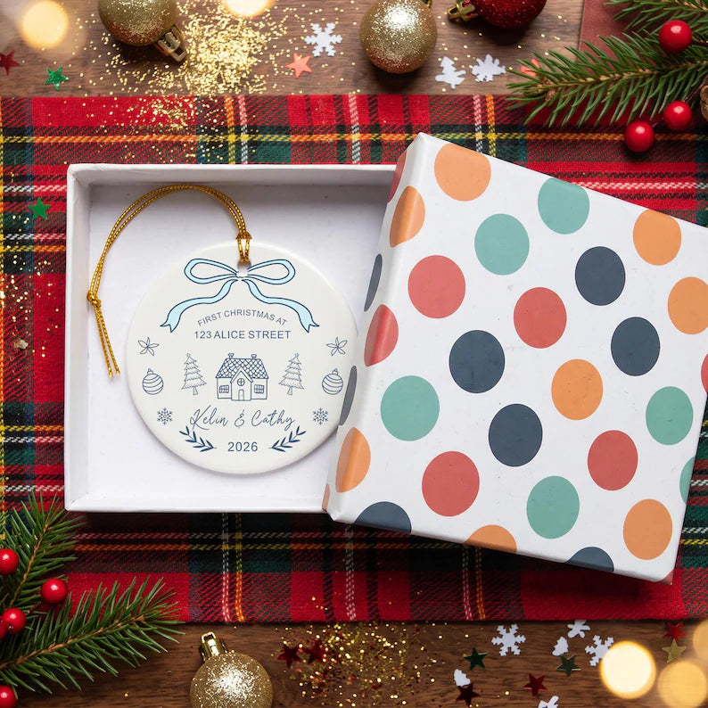 Personalized New Home Ornament 2026, Custom Couple Christmas Ornament, New Home Keepsake, Housewarming Gift, Ceramic Ornament 59544cf7-05ae-44a1-a189-6164cb7d34f4-dfdf-1-.webp