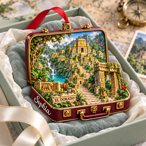 Personalized El Dorado 3D Suitcase Christmas Ornament – Lost City of Gold Keepsake & Gift for Adventure Lovers 5956a213-7225-4022-a1bc-c4a736146650-El-Dorado-ornament-in-a-gift-box-3.png