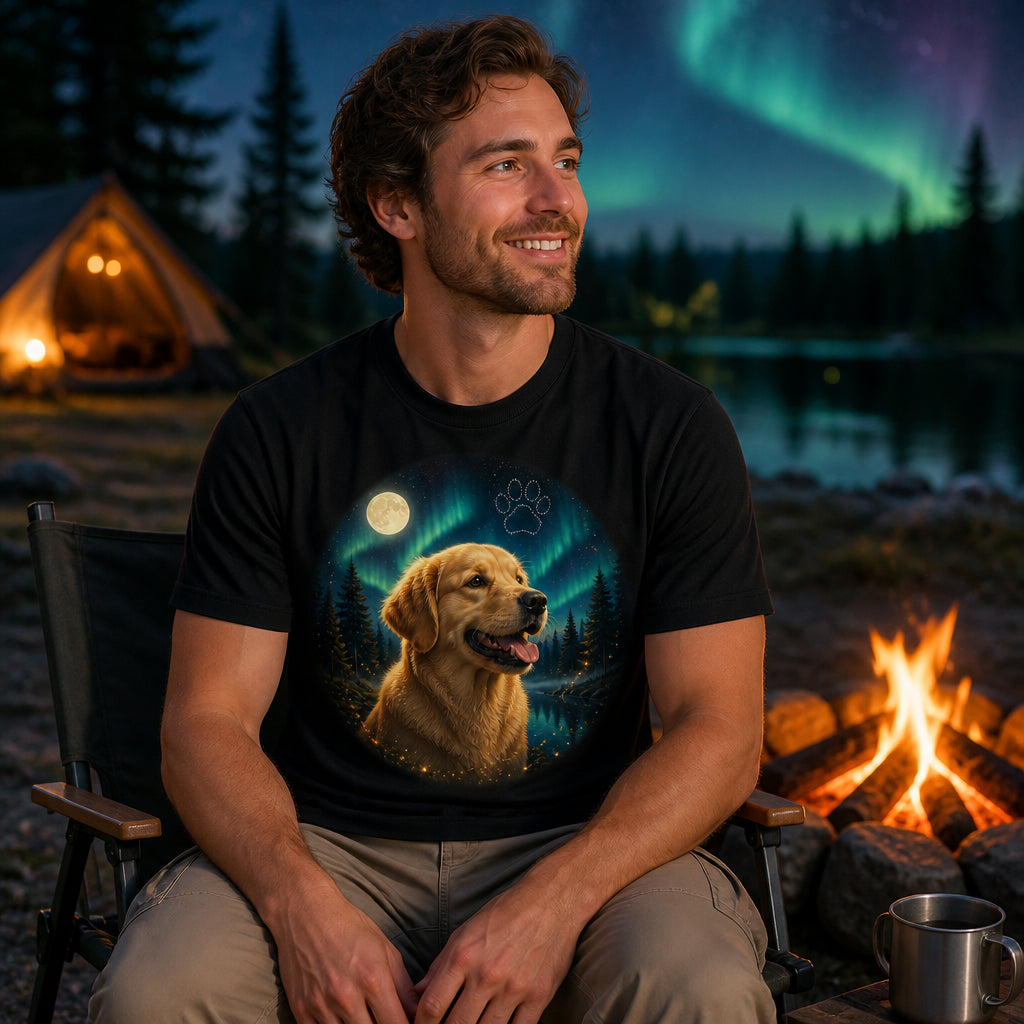 Custom Pet Under Aurora Night – Photo-to-Fantasy Tee - Personalized T-shirt 595a31fa-4b13-4f6a-8468-53284035e014.jpg
