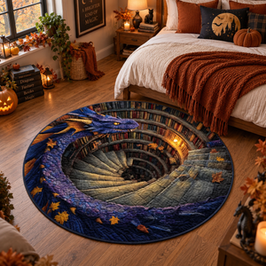 Halloween Fantasy Dragon Circle Rug, 3D Optical Illusion Spiral Library Rug, Mystical Purple Dragon Floor Carpet,Gift for Halloween Lovers 59642a94-e827-4d1a-a3ae-cd5e5360fd3a-eae80814-f6e2-4bfe-929d-40dfeb112ef8.png