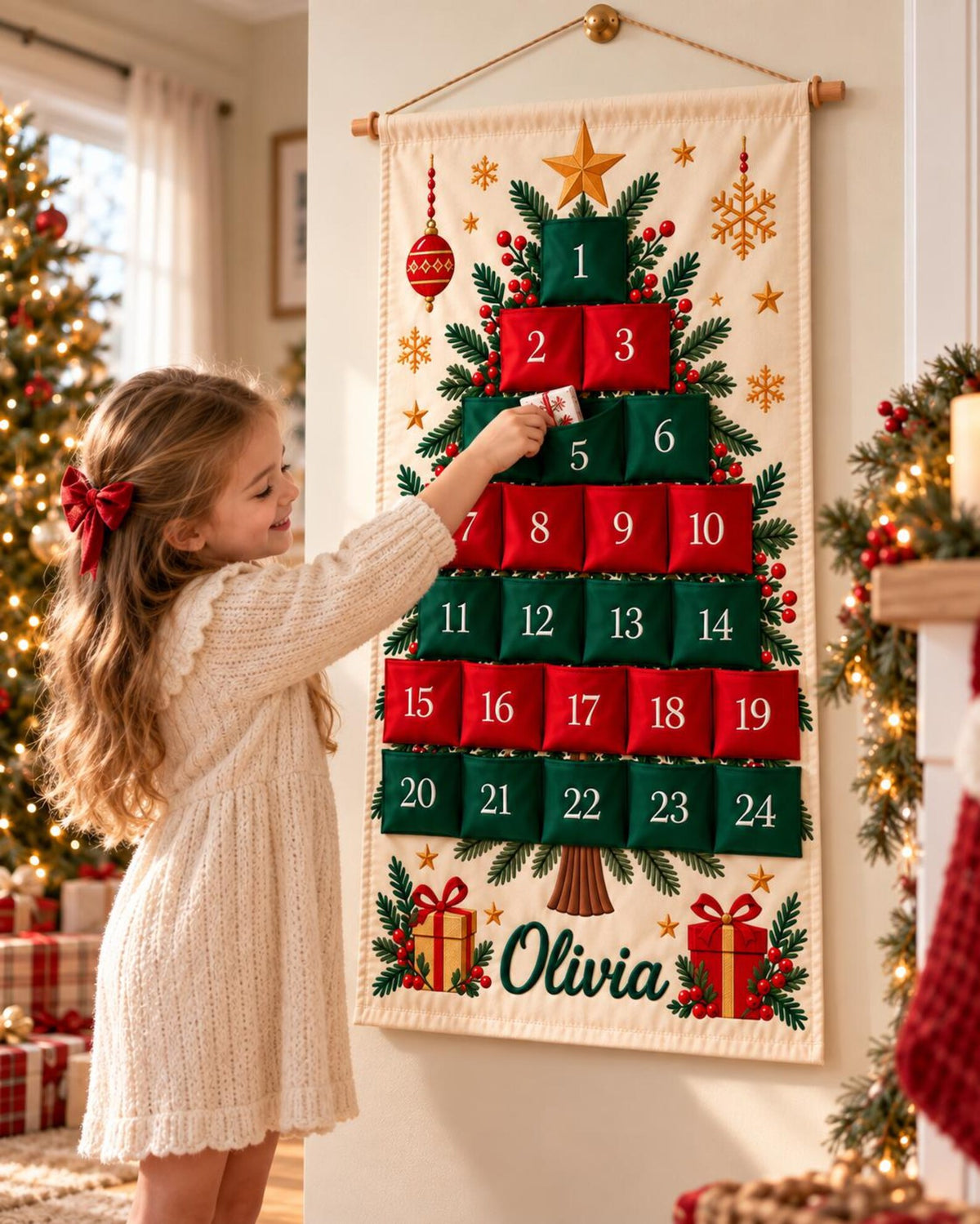Personalized Christmas Advent Calendar, Custom Name 24-Pocket Fabric Countdown, Reusable Kids Wall Hanging Holiday Decor lâm bảo 596b04a6-d9bb-47bc-a18b-3117556cafdb-il_1588xN.8625564633_og2j.jpg