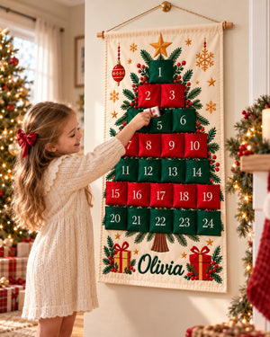 Personalized Christmas Advent Calendar, Custom Name 24-Pocket Fabric Countdown, Reusable Kids Wall Hanging Holiday Decor lâm bảo 596b04a6-d9bb-47bc-a18b-3117556cafdb-il_1588xN.8625564633_og2j.jpg