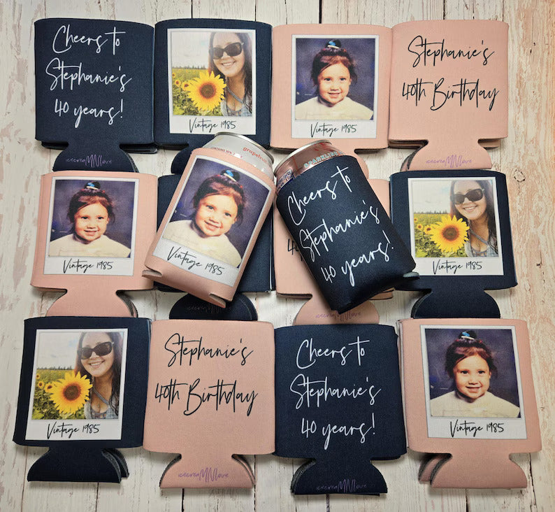 Personalized Birthday Can cooler. Vintage 1986 Photo & Text | Custom Party Favor Beer Sleeve... FRAMEP 597c51ce-b076-4832-89fd-f577004c4b8a-dfgdgddffffffffffgggggg-6-.jpg