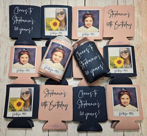 Personalized Birthday Can cooler. Vintage 1986 Photo & Text | Custom Party Favor Beer Sleeve... FRAMEP 597c51ce-b076-4832-89fd-f577004c4b8a-dfgdgddffffffffffgggggg-6-.jpg
