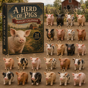 Herd Of Pigs Advent Calendar 2026 - 24-Day Festive Countdown, Acrylic Charms Blind Box - Gift For Farm Lovers 59a4fe11-d680-4cff-b819-e84965b57e59-pix-box-charms.png