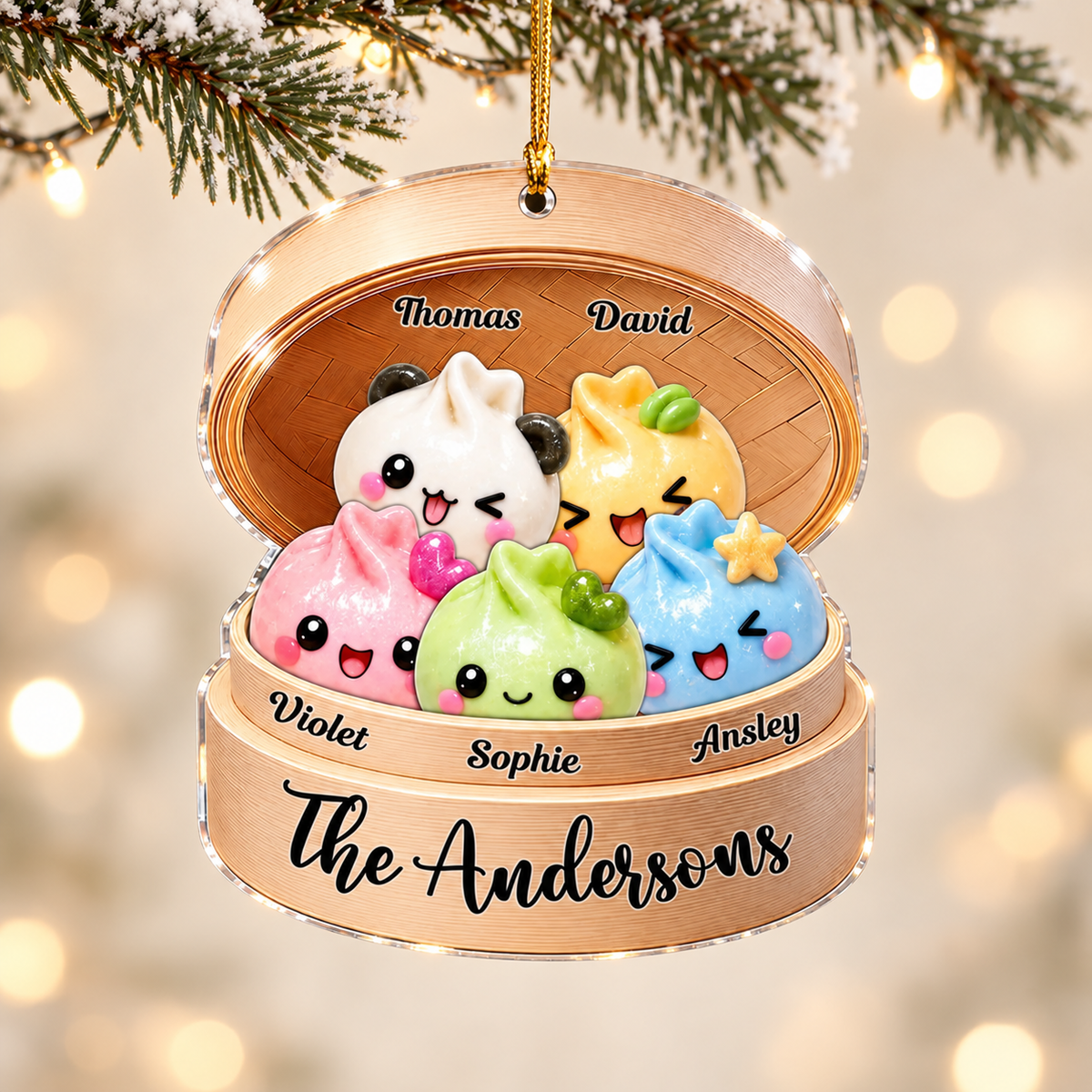Personalized Family Dumpling Ornament, Custom Names and Family Name Dim Sum Basket Christmas Decoration, Cute Family Keepsake Gift 59c9d5b3-66b0-4b71-9be1-ad66a9b4c1ef-banner-1.png