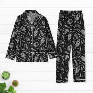 Gothic Bones Pajama Set, Skull & Skeleton Long Sleeve Pajamas, Spooky Family Matching PJs, Halloween Sleepwear, Gift For Gothic Lovers 59cc03fc-042d-48cc-ad94-1d0a4a70fb2a-kj1.jpg
