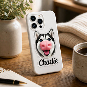 Custom 3D Pet Portrait Phone Case (Name Under Portrait) - Personalized Phonecase 59d076bb-3b0d-4f57-8856-343e71371e41.jpg