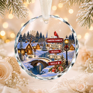 Personalized Family Christmas Ornament, Custom Member with Pet Names Ornament, Family Christmas Keepsake, Snowy Village Holiday Gift 2026 59d2b37d-78c6-4902-95f4-492b2a9b797b-2.jpg