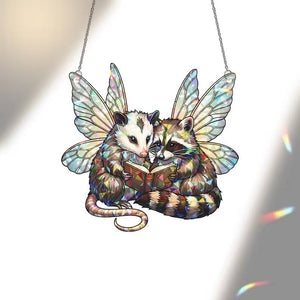 Fairy Possum & Raccoon Hanging: Holographic Acrylic Window Decor 59d87faf-b72b-44e0-aff2-53186fc8361b-hgghh-2-.jpg