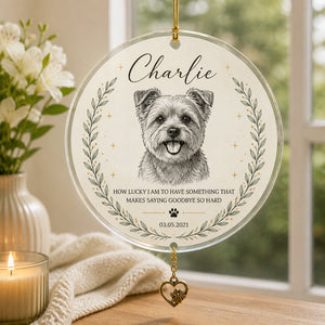Custom Pet Memorial Line-Art Ornament - Personalized 1 Layered Suncatcher with Charm 59dac7e8-2c92-4332-8dc0-3ad1c74f1a1c.jpg