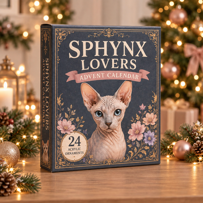 Sphynx Lover Advent Calendar 2026 - 24-Day Festive Countdown, Acrylic Charms Blind Box - Gift For Cat Lovers 59fa8637-13a9-43f8-904b-39a16f224467-sphynx-box.png