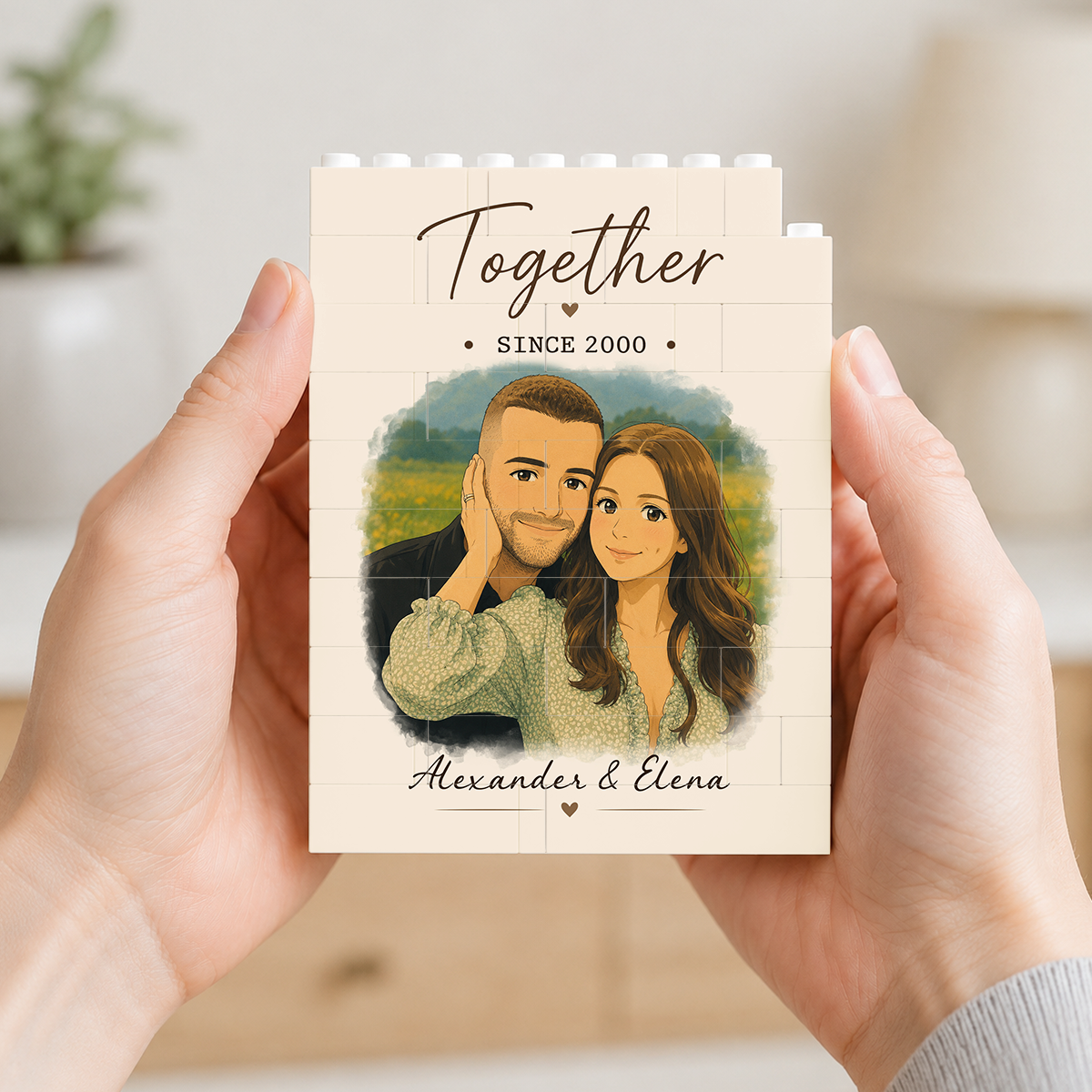 Us Together - Personalized Custom Photo - Personalized Shaped Building Brick Blocks