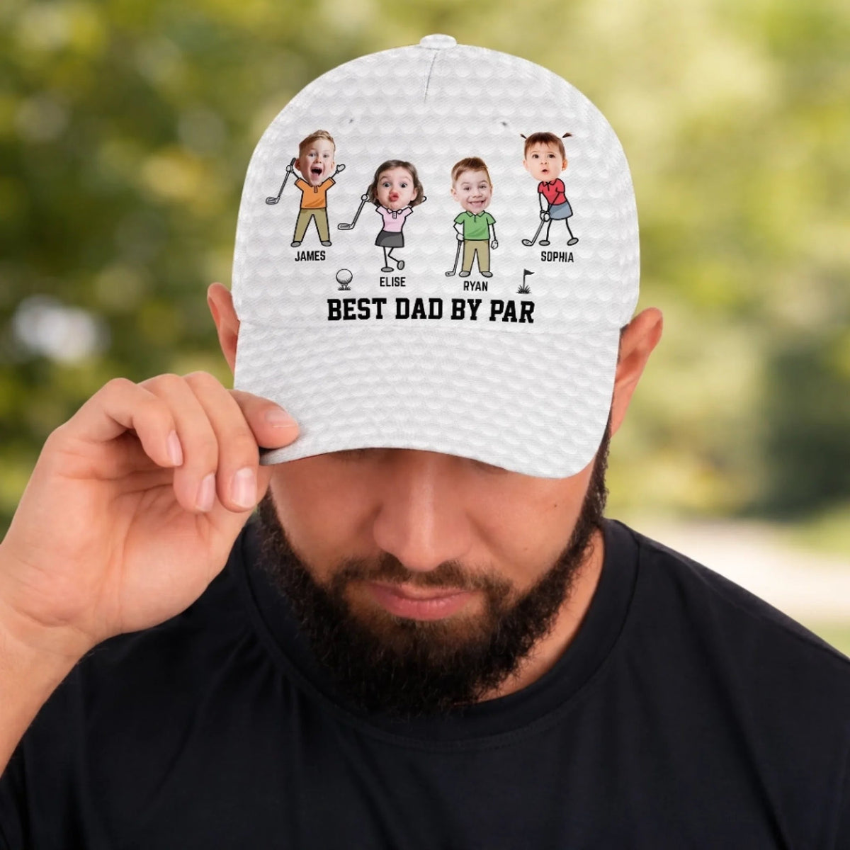Dad Born To Play Golf - Personalized Classic Cap - Gift For Golf Dad, Grandpa, Father's Day