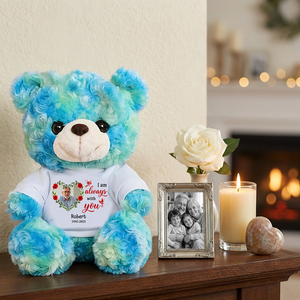 I Am Always With You Cardinal - Memorial Personalized Teddy Bear
