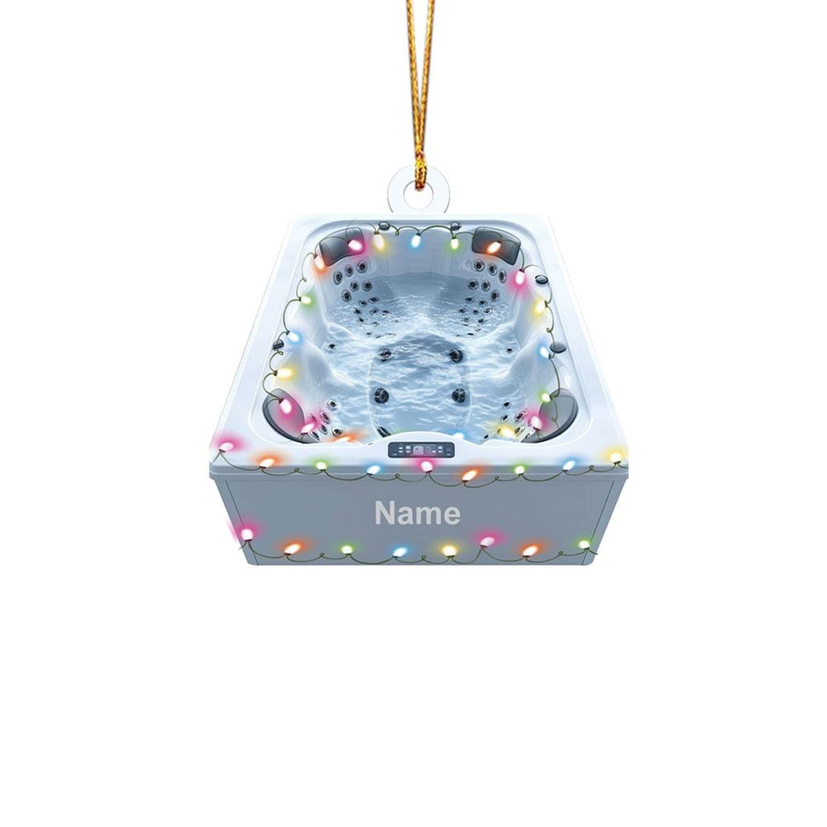 Personalized Whirlpool Bathtub Ornament, Hot Bathtub Spa Christmas Ornament, Hot Tub Sauna Ornament, Tub Swimming Pool Ornament