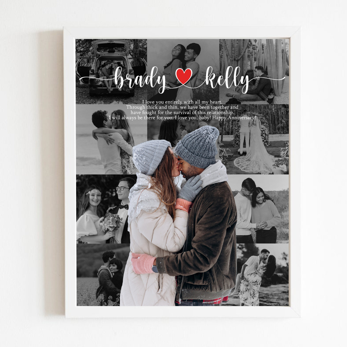 First Anniversary Canvas Wall Art Decor, Best First Anniversary Gifts, First Anniversary, Dating Anniversary, One Year Anniversary Gift