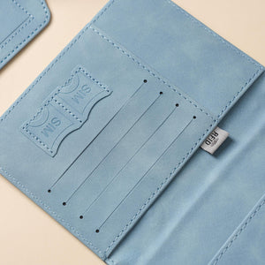 Personalized Passport Holder & Luggage Tag Set RFID Protection for Travelers, Custom Travel Gift