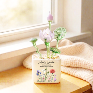 Grandma's Garden Personalized Glass Everlasting Flowers
