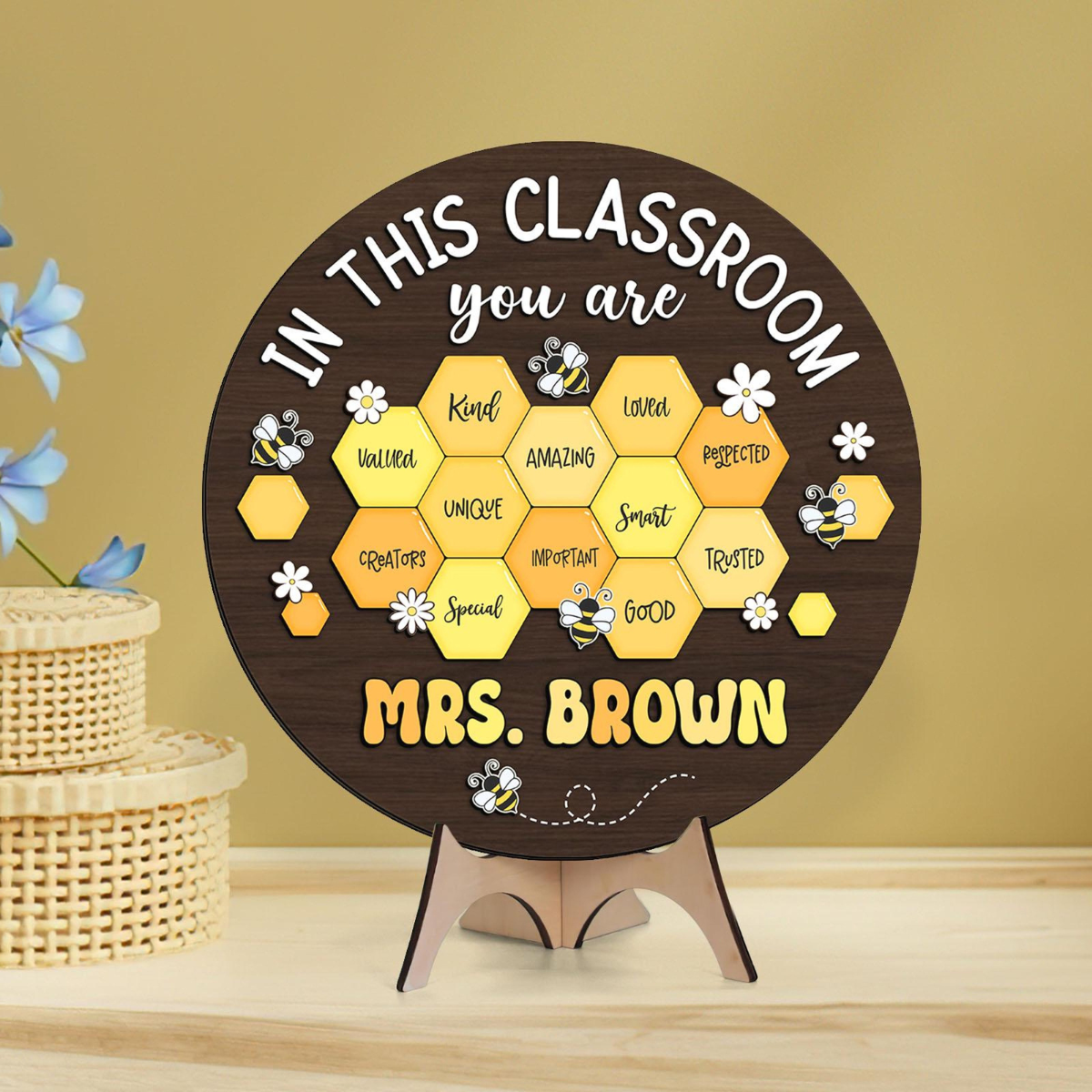 Personalized Teacher Gifts, Custom Teacher Name Sign, Teacher Appreciation Gifts, Thank You Gift For Teacher