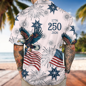 USA 250 Anniversary Eagle 1776-2026 Hawaii Shirt