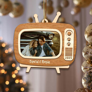 Personalized Photo Family Ornament, Family Picture Layers Wooden Ornament Christmas Keepsake Portrait Throwback 2025 Custom Photo Ornament