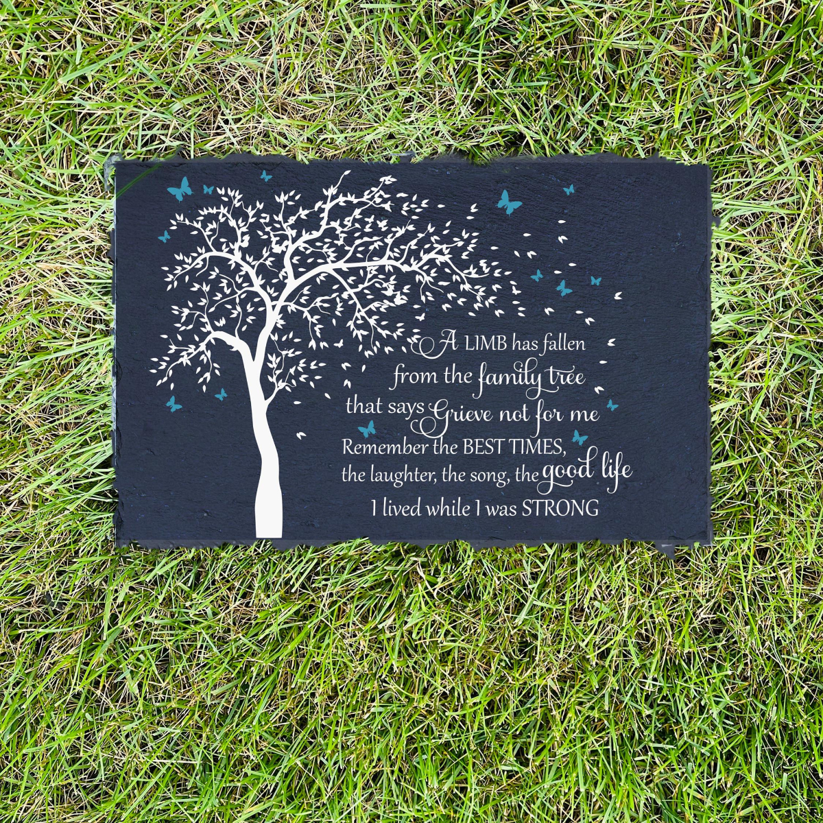 A Limb Has Fallen, Sympathy Gift, Slate Grave Marker, Keepsake, Remembrance, Bereavement Gift, Loss of a Loved One