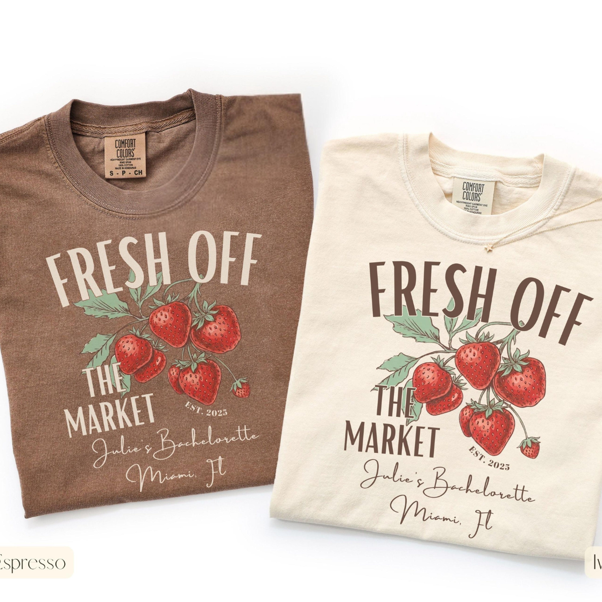 Fresh Off The Market Bachelorette Shirt, Summer Bachelorette Party Shirts, Shes Off the Market Shirts, Strawberry Bach Tee, Bach Party Tees