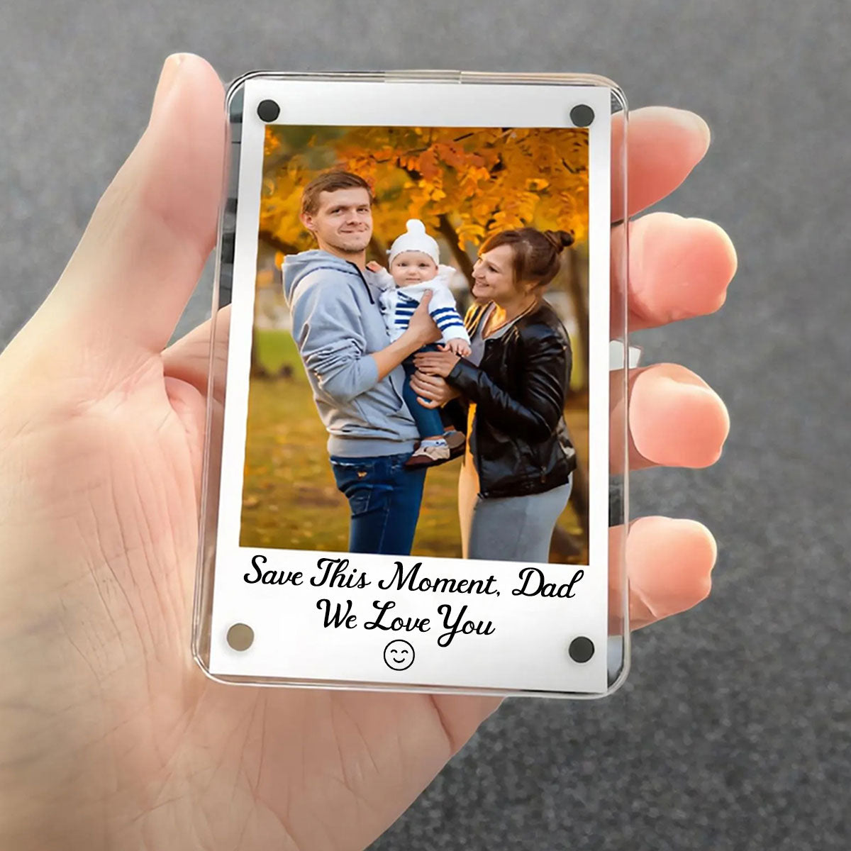 A Father's Love Is The Great Journey - Personalized Car Visor Clip