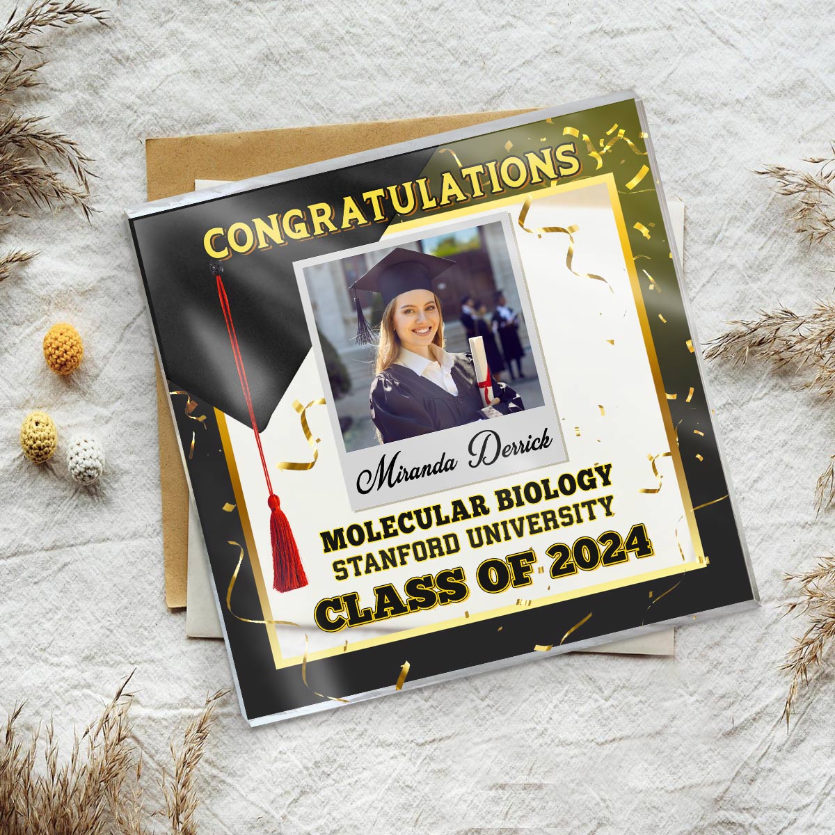Graduation Gift Class Of 2025 - Personalized Acrylic Plaque - Graduation Day Gift