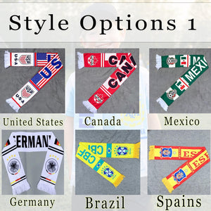 Custom USA Football World Cup Scarf, Football Fan Souvenir, 2026 Soccer Accessory
