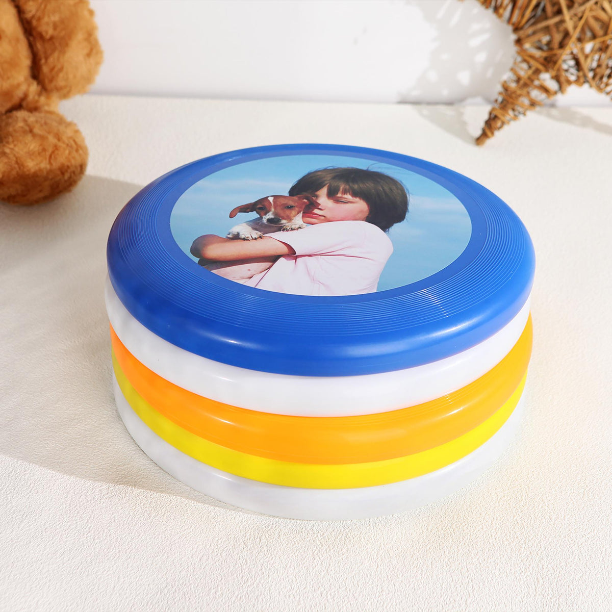 Custom Photo Frisbee, Personalized Plastic Frisbee, Perfect Gift For Outdoor Sports Enthusiasts, Unique Custom Photo Frisbee