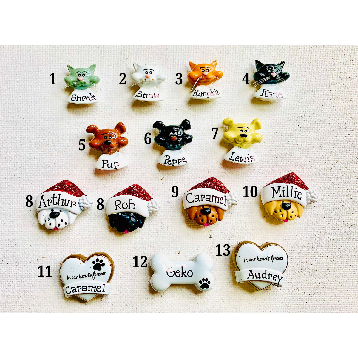 Pajama Family of Three, Personalized Resin Christmas Ornament, Gift For Family