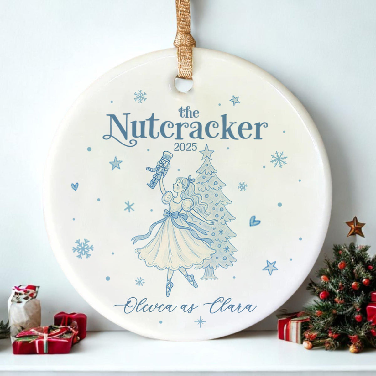 Nutcracker Ornament, Nutcracker Ornament, Personalized The Nutcracker Ballet Dancer Keepsake Ornament, Ballet Gift for Dancer
