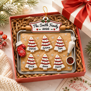 Joy Feels Like Family - Family Ornament - Real 3D Raised Ornament