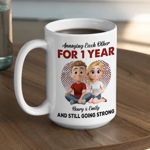 Annoying Each Other For Years But Always Arm In Arm - Personalized Mug - Valentine's Day Gift, Anniversary Gift For Couple