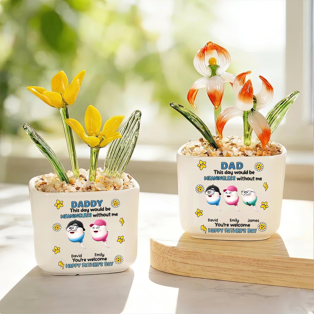 We Would Not Be Here Without You - Personalized Glass Everlasting Flowers