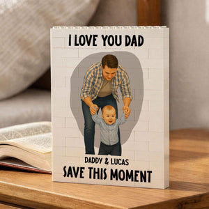 We Love You Dad - Personalized Building Block