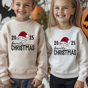 Personalized Family Christmas Sweatshirt, Custom Family Name Xmas Hoodie, Christmas Family Sweatshirt, Holiday Sweaters,Christmas Sweatshirt
