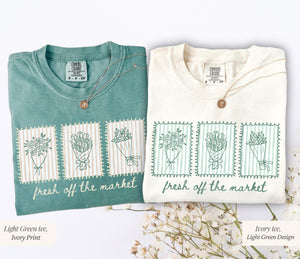 Fresh Off The Market Bachelorette Shirt, Floral Bridal Party Tee, Farmers Market Bride Gift, Flower Themed Bridal Party Tee, Bride To Be Gift