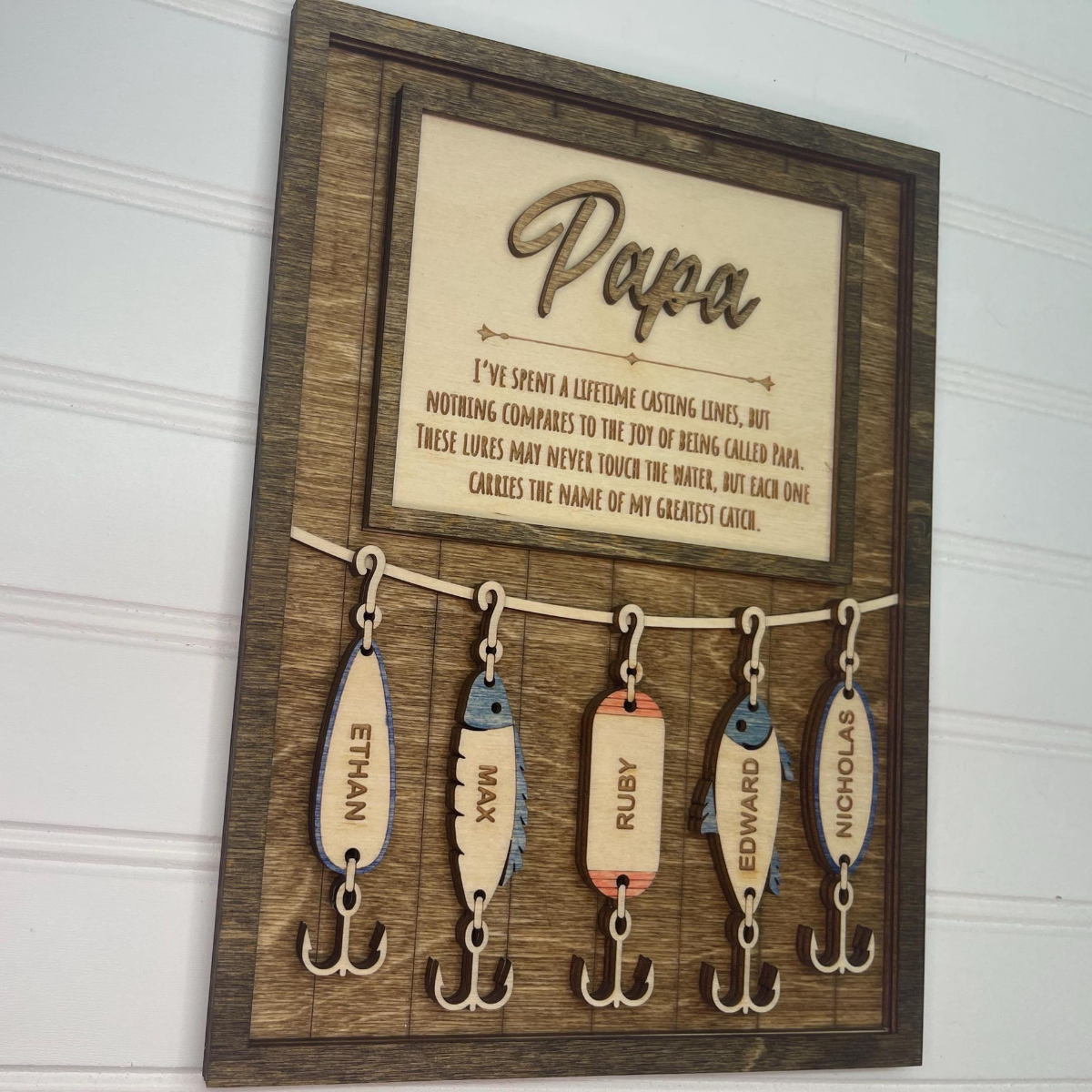 Fishing Dad Gift, Fisherman Gifts, Fishing Grandpa Gift, Father's Day Gift for Dad, Father's Day Personalized gift, Fishing Lures for Dad