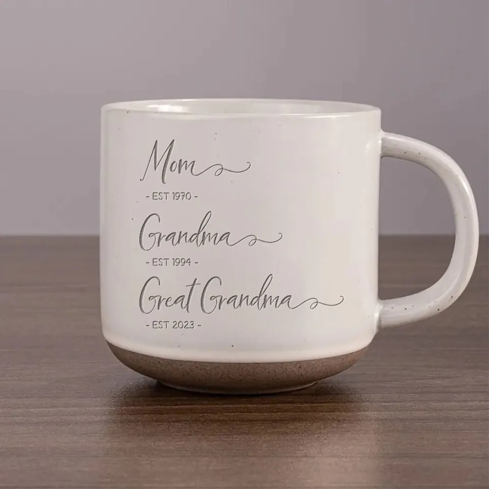 Mom Grandma Great Grandma - Personalized Ceramic Coffee Mug - Mother's Day, Birthday Gift For Mom, Grandma, Great Grandma