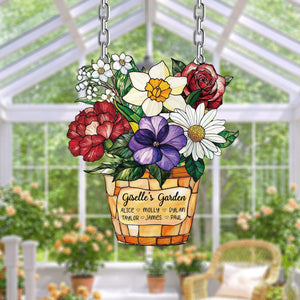 Custom Flowers Garden Sign, Personalized gifts, Personalized Mom s Garden Gift, Livingroom Decor, Flower Decoration Gift