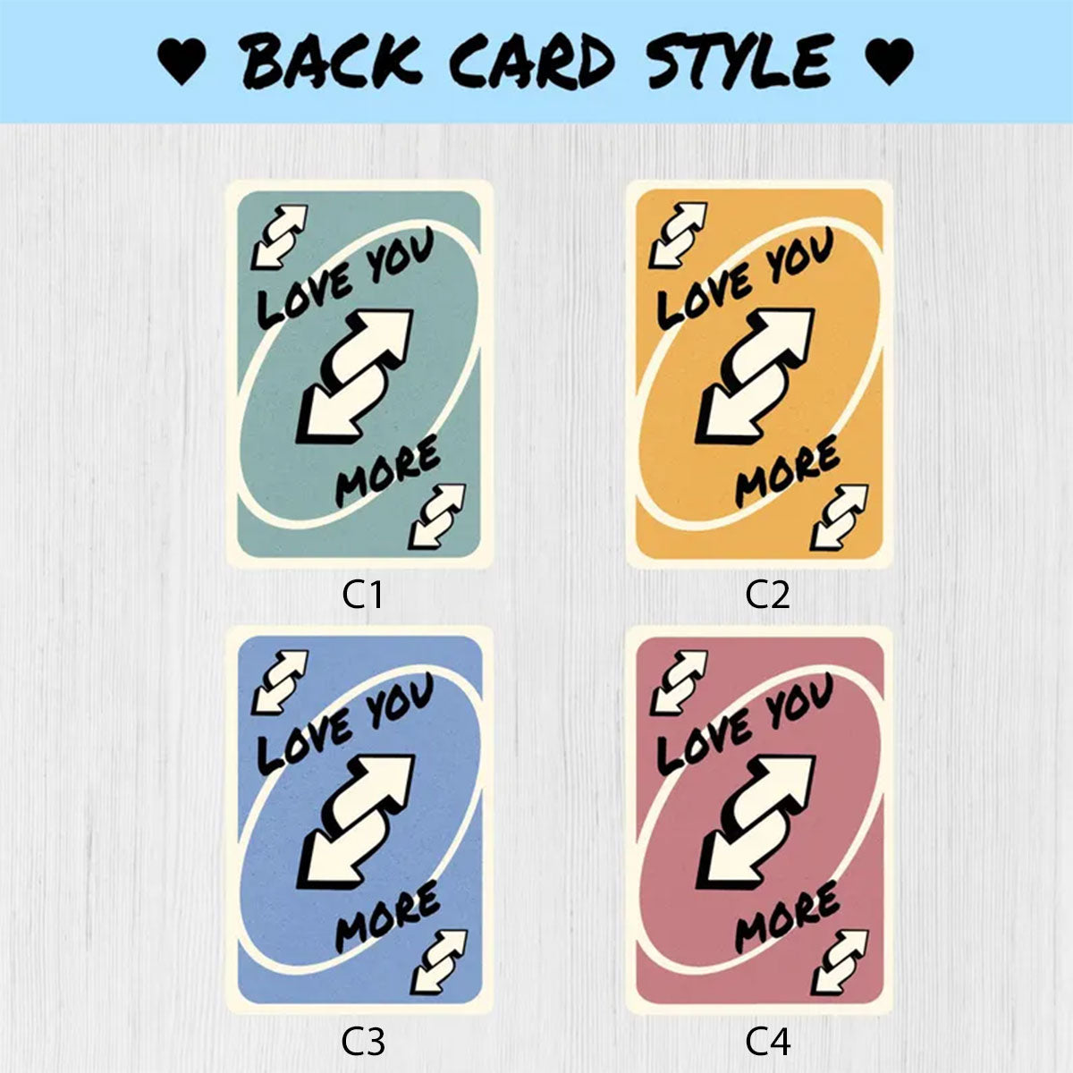 Custom UNO reverse Card for Dad, Love You More Metal Wallet Card